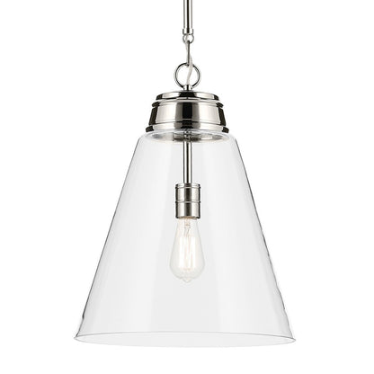 KICHLER-52662PNCLRKICHLER Marsailli 19"/19.75" 1 Light Pendant with Frosted/Clear Glass