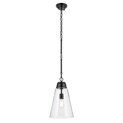 KICHLER-52661CPZKICHLER Marsailli 19"/19.75" 1 Light Pendant with Frosted/Clear Glass