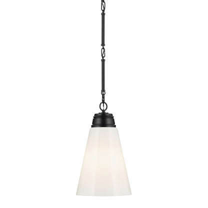 KICHLER-52661CPZKICHLER Marsailli 19"/19.75" 1 Light Pendant with Frosted/Clear Glass