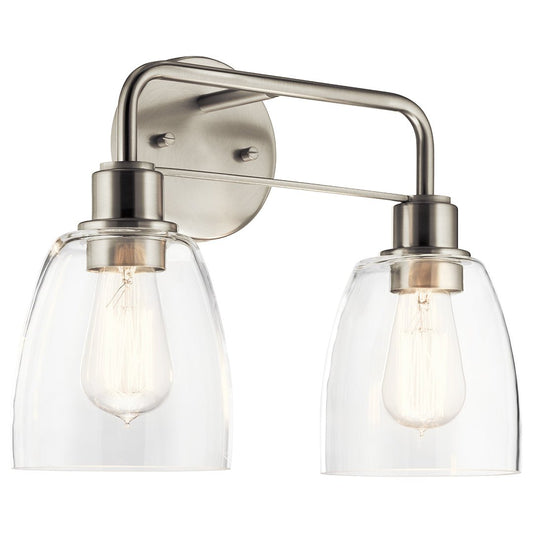 KICHLER-55101NIKICHLER Meller 55101 2 Light Vanity Light with Clear Glass