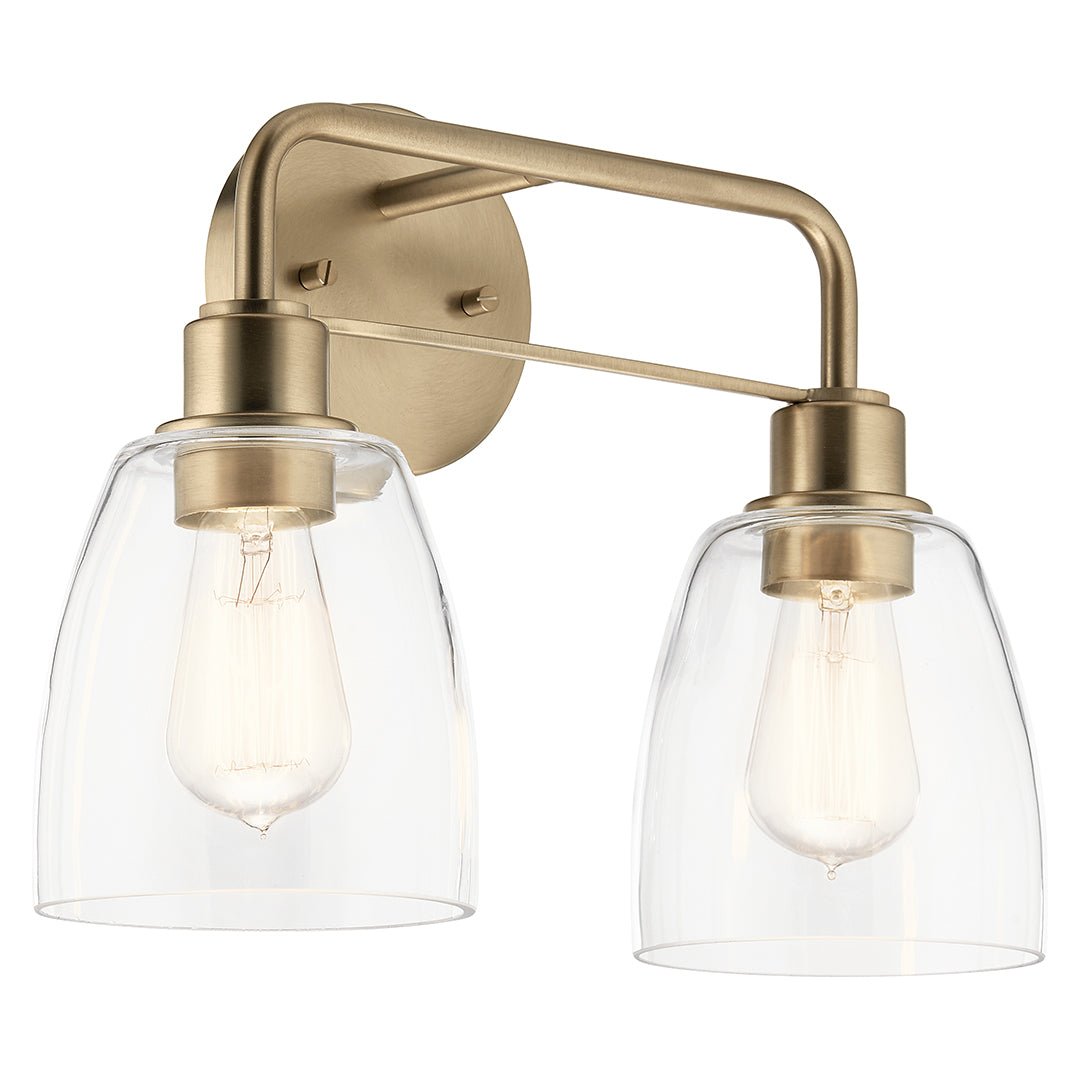 KICHLER-55101CPZKICHLER Meller 55101 2 Light Vanity Light with Clear Glass