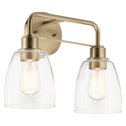 KICHLER-55101CPZKICHLER Meller 55101 2 Light Vanity Light with Clear Glass