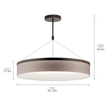 KICHLER-42299SNLEDKICHLER Mercel 42299 46.0W LED 32.75" Chandelier 30K