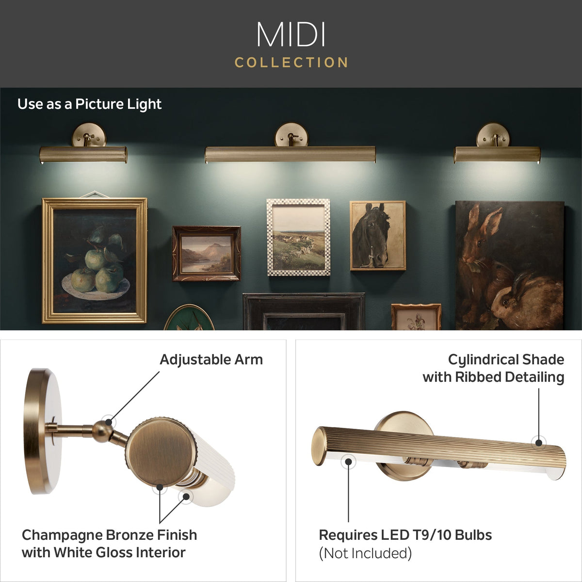 KICHLER-52650PNKICHLER Midi 52650 18" Picture Light