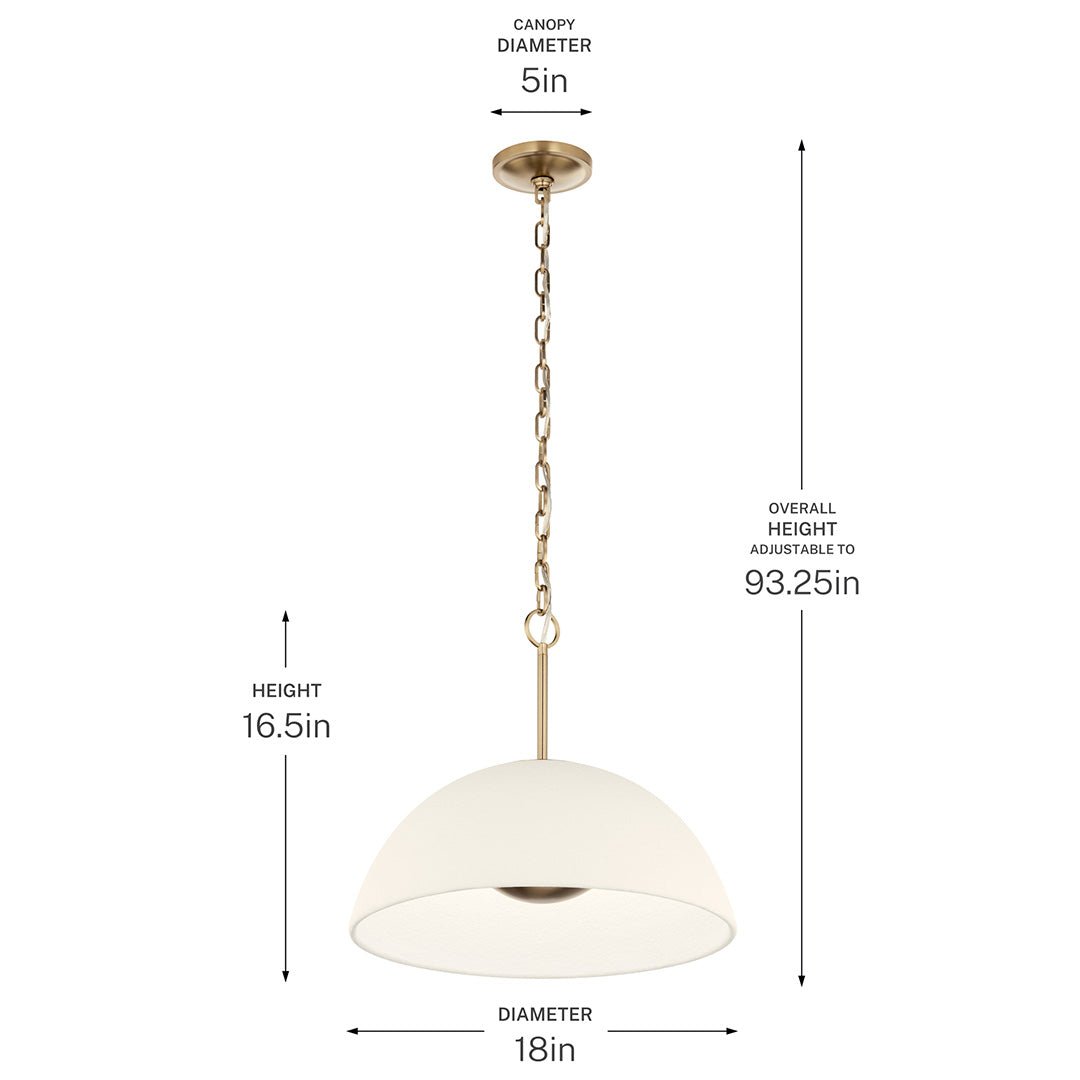 KICHLER-52829CPZLEDKICHLER Mikale 25W LED Pendant Selectable CCT