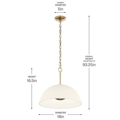 KICHLER-52829CPZLEDKICHLER Mikale 25W LED Pendant Selectable CCT