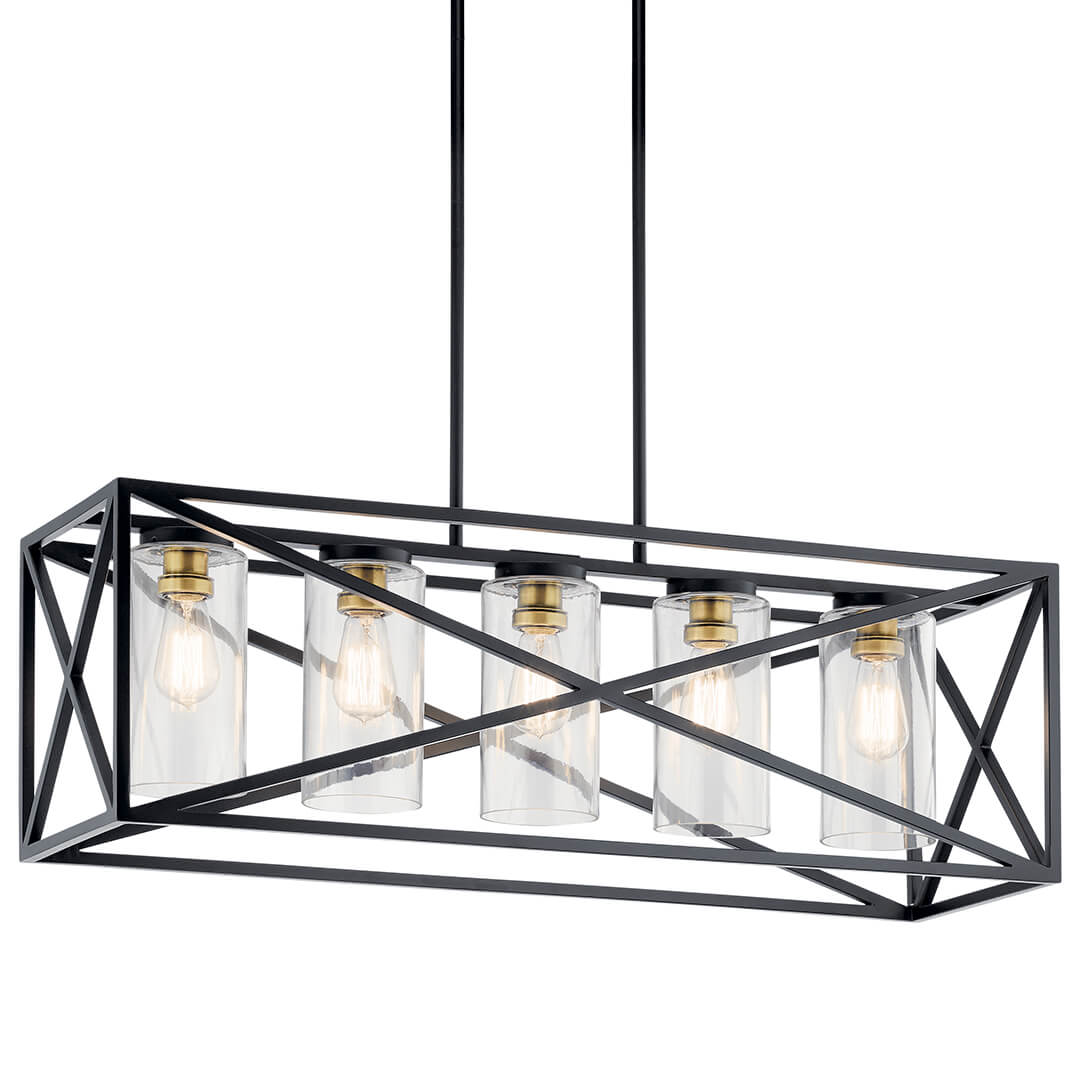 KICHLER-44081BKKICHLER Moorgate 44081 12" 5-Light Linear Chandelier