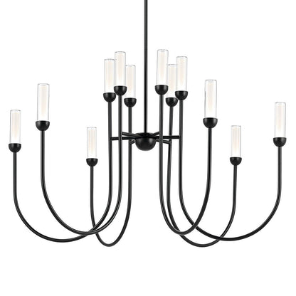 KICHLER-52759BKLEDKICHLER Moraine 52759 55.0W LED 40" Chandelier 30K