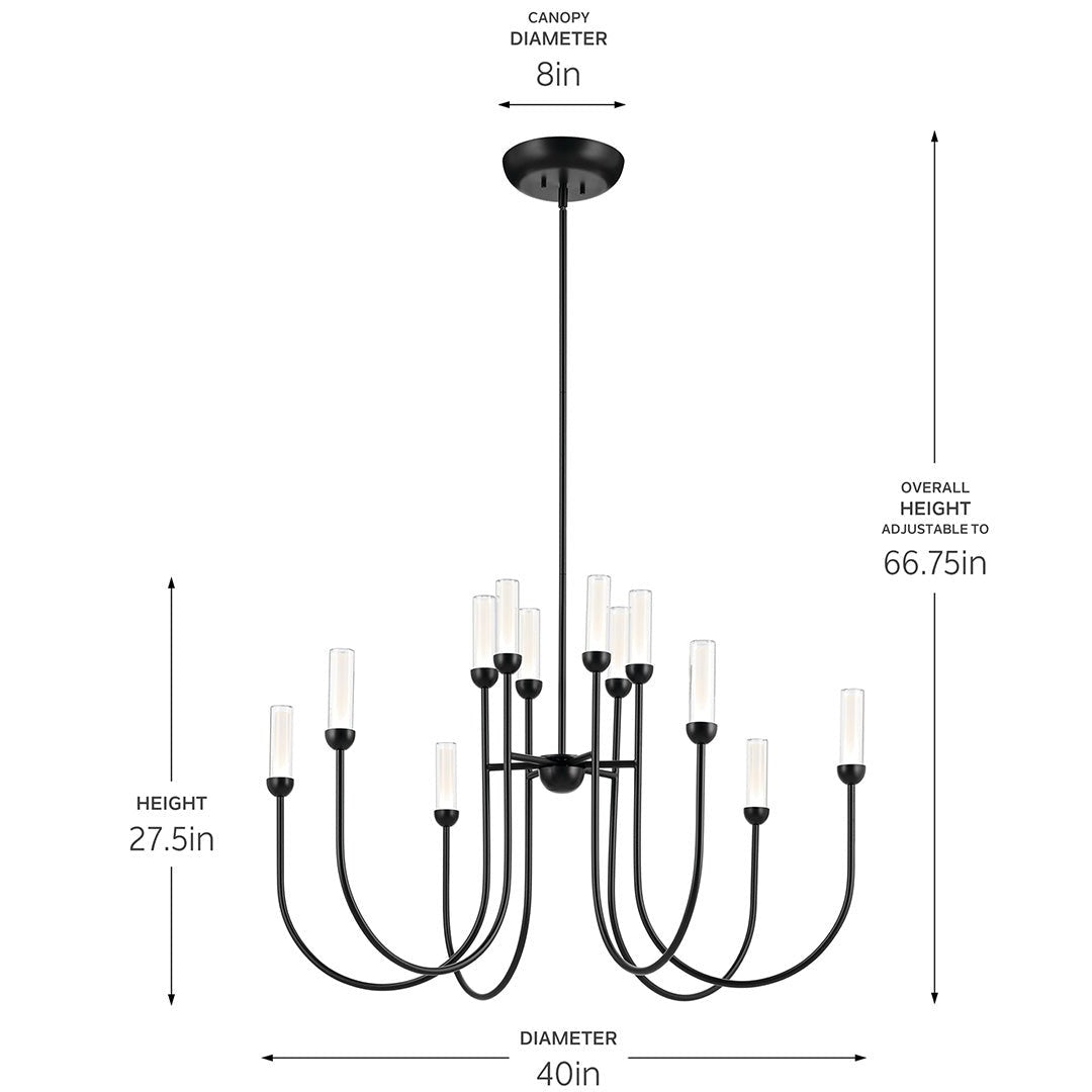 KICHLER-52759PNLEDKICHLER Moraine 52759 55.0W LED 40" Chandelier 30K