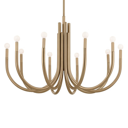 KICHLER-52551CPZKICHLER Odensa 52551 40.25" 10-Light Chandelier
