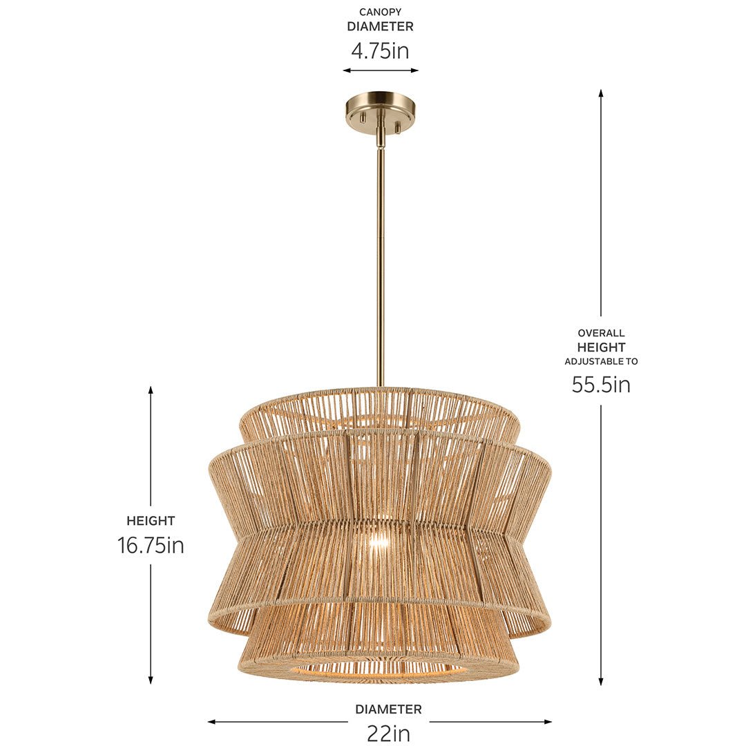 KICHLER-52735CPZKICHLER Ophira Pendant