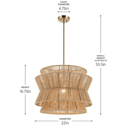 KICHLER-52735CPZKICHLER Ophira Pendant