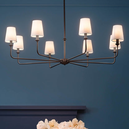 KICHLER-52517PNKICHLER Pallas 52517 42.75" 8-Light Chandelier