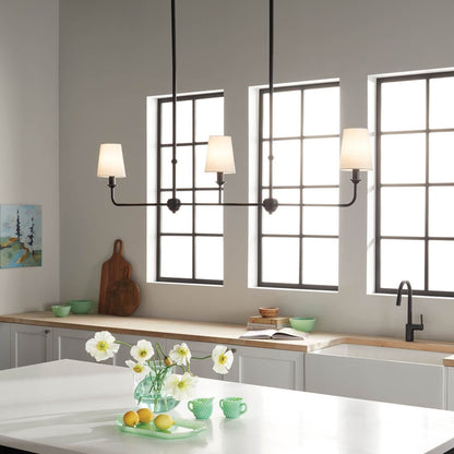 KICHLER-52519PNKICHLER Pallas 52519 4.5" 3-Light Linear Chandelier