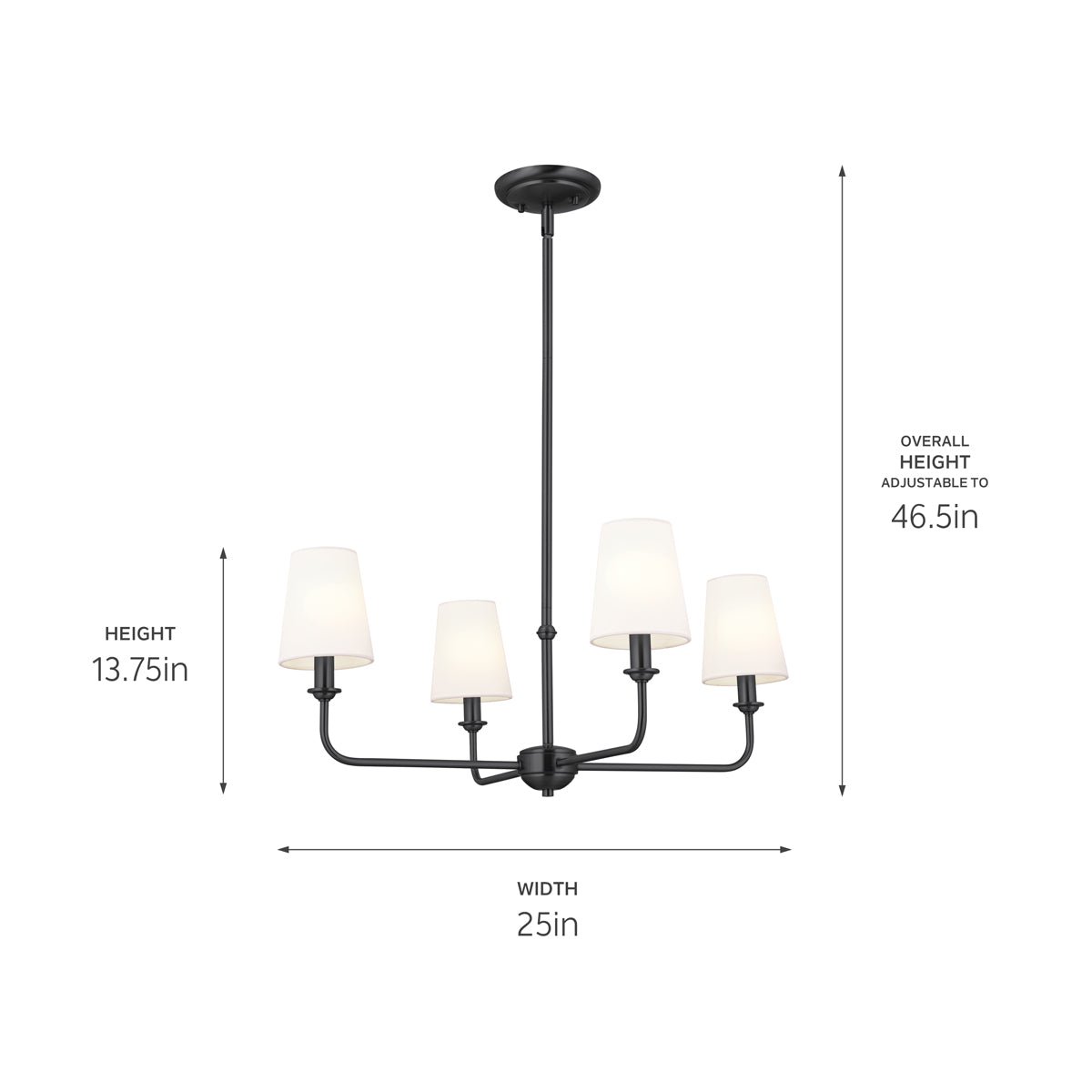 KICHLER-52520PNKICHLER Pallas 52520 25" 4-Light Chandelier
