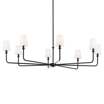 KICHLER-52521BKKICHLER Pallas 52521 52" 8-Light Chandelier