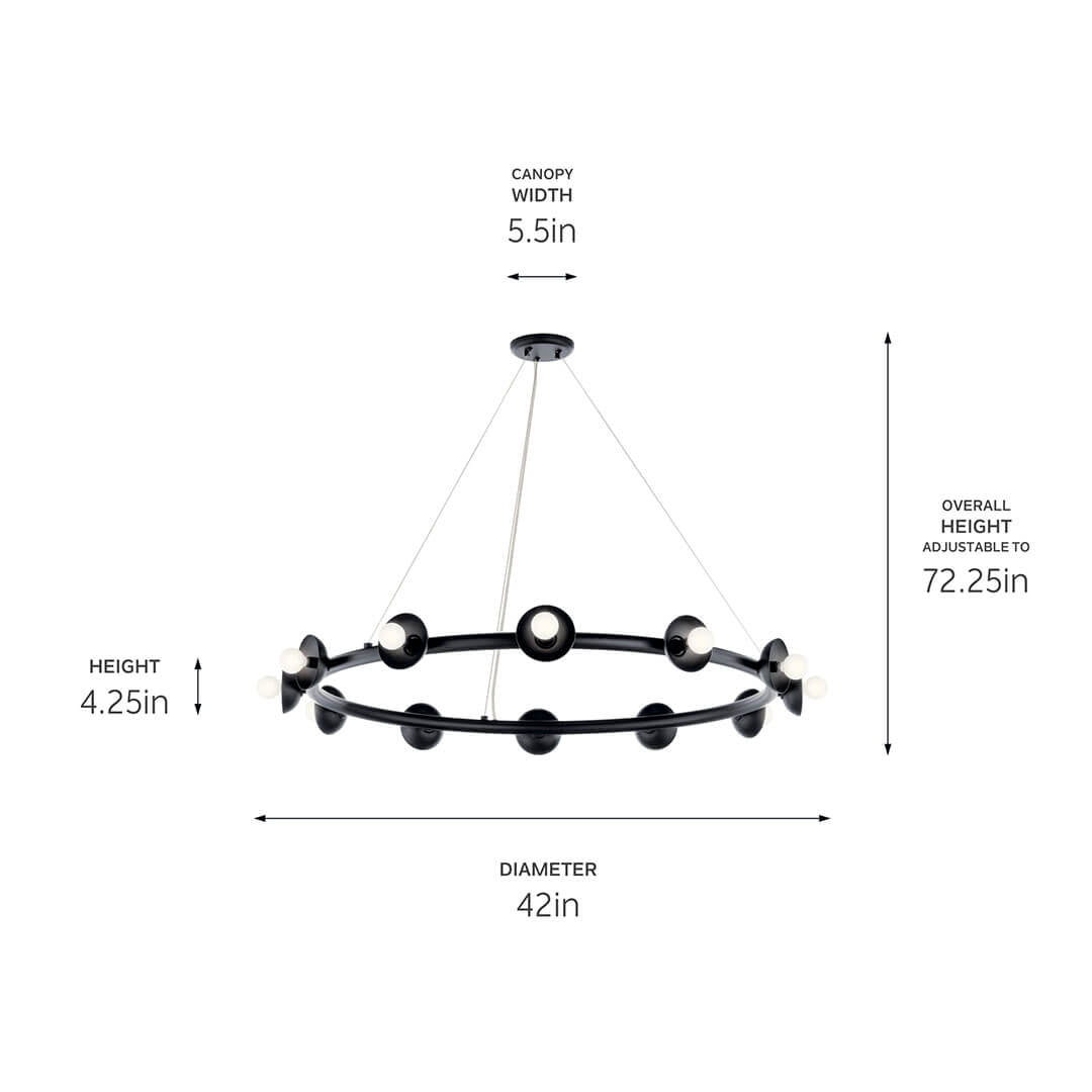 KICHLER-52643CPZKICHLER Palta 52643 42" 12-Light Chandelier