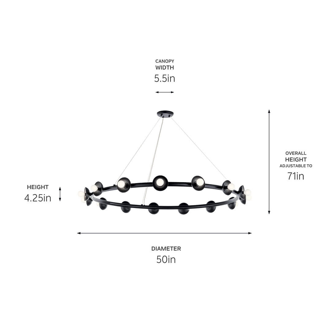 KICHLER-52644CPZKICHLER Palta 52644 50" 15-Light Chandelier