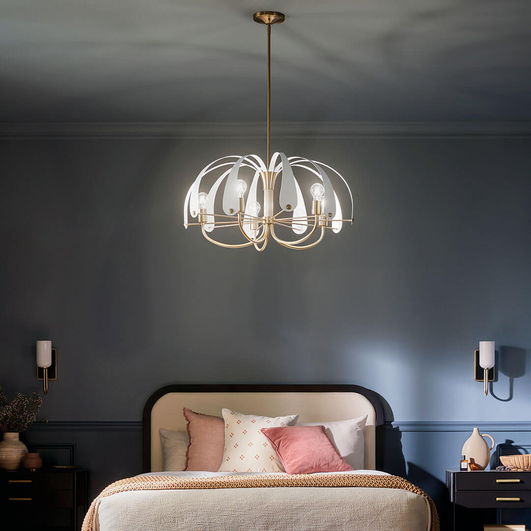 KICHLER-52572CPZKICHLER Petal 52572 31" 5-Light Chandelier