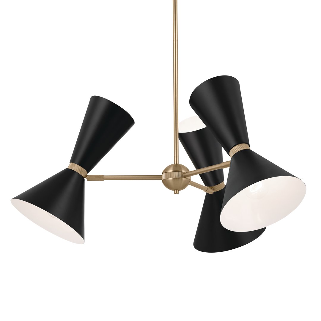 KICHLER-52565CPZBKKICHLER Phix 52565 30.75" 6-Light Chandelier