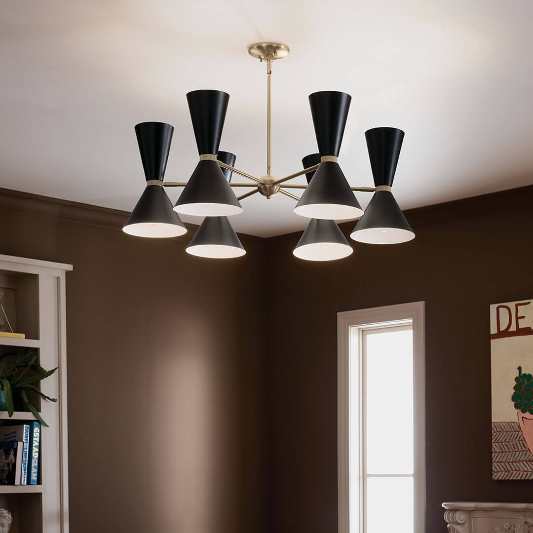 KICHLER-52566CPZWHKICHLER Phix 52566 38.75" 12-Light Chandelier