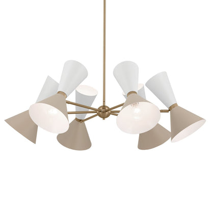 KICHLER-52566CPZGRGKICHLER Phix 52566 38.75" 12-Light Chandelier
