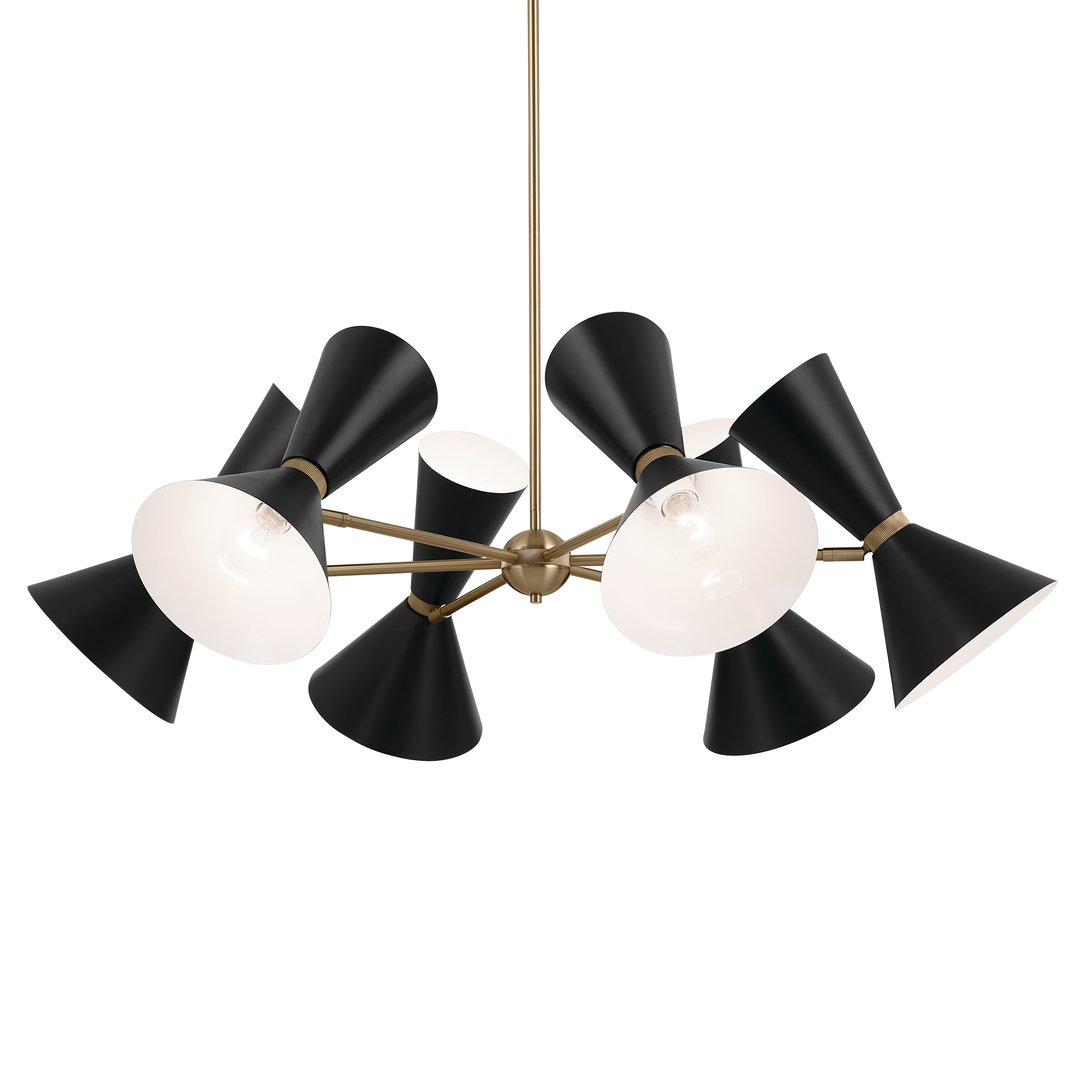 KICHLER-52566CPZBKKICHLER Phix 52566 38.75" 12-Light Chandelier