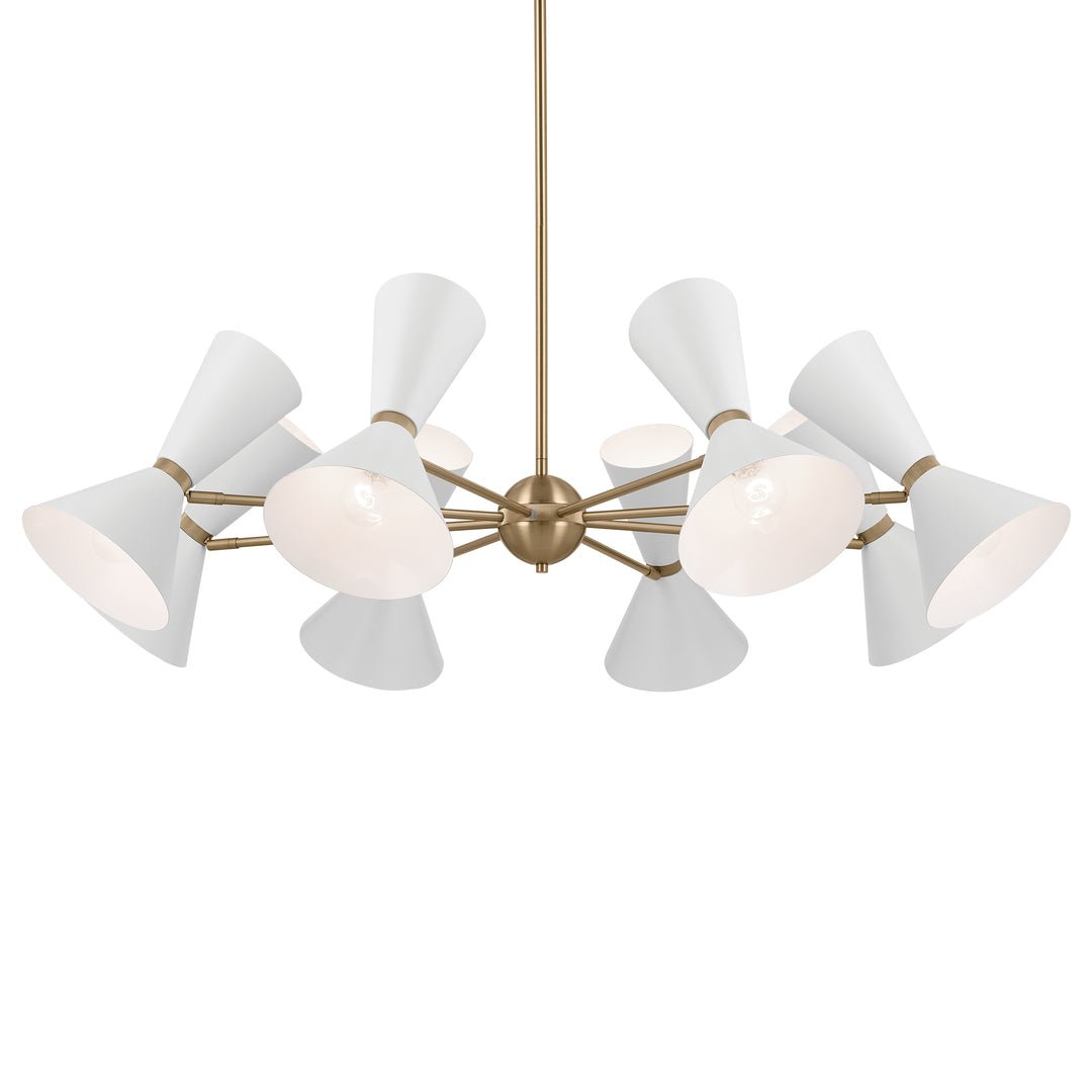 KICHLER-52567CPZWHKICHLER Phix 52567 48.75" 16-Light Chandelier