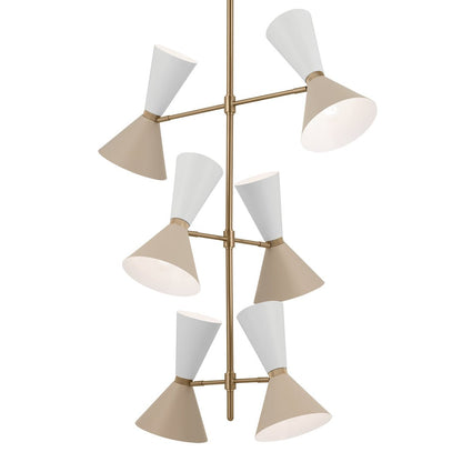 KICHLER-52568CPZGRGKICHLER Phix 52568 22.5" 12-Light Chandelier