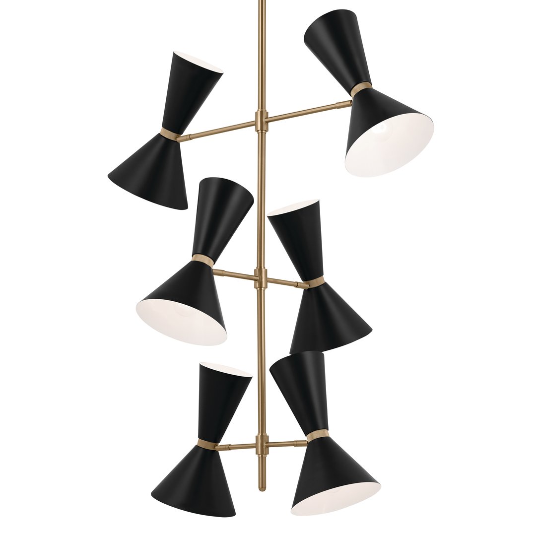 KICHLER-52568CPZBKKICHLER Phix 52568 22.5" 12-Light Chandelier