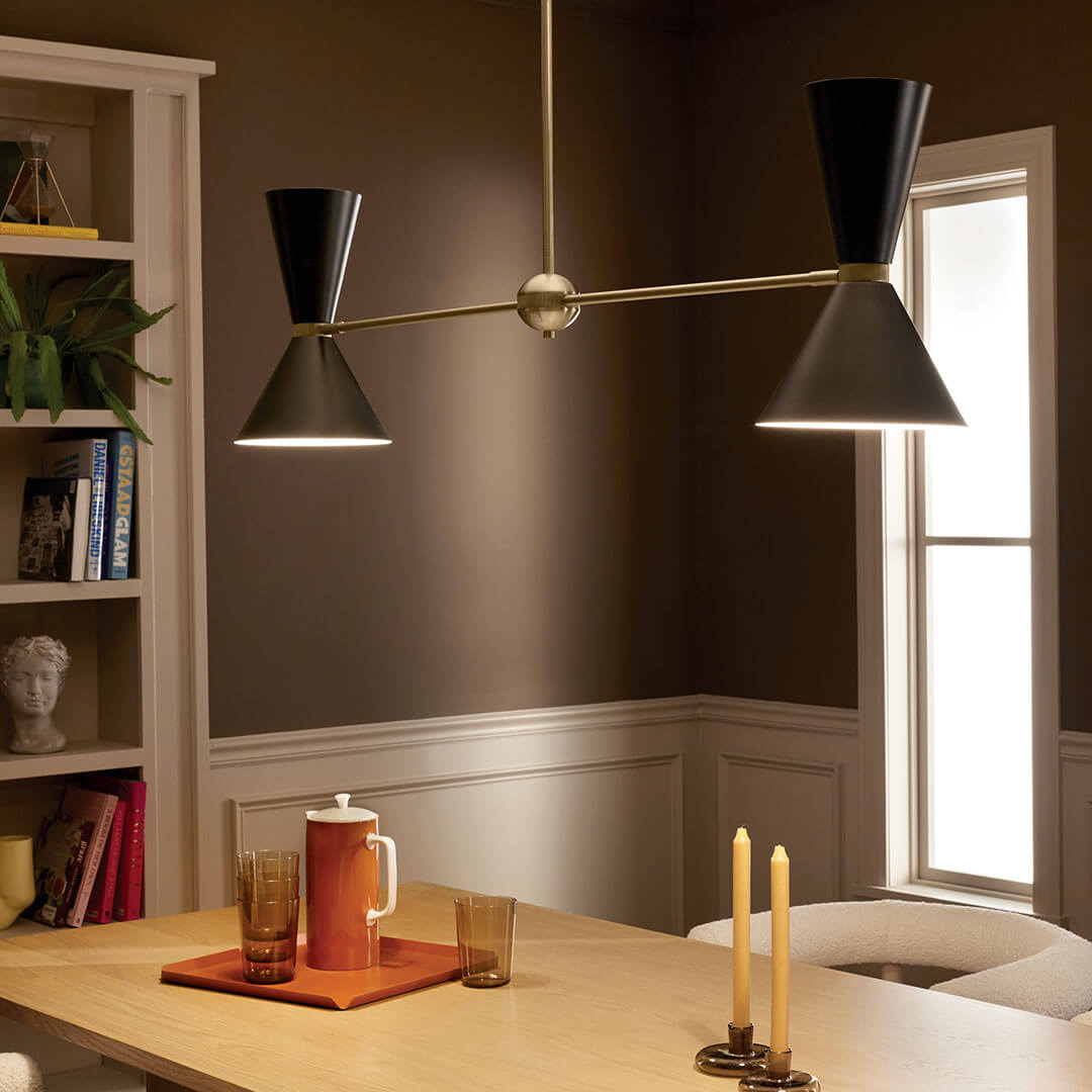 KICHLER-52569CPZWHKICHLER Phix 52569 8.75" 4-Light Linear Chandelier