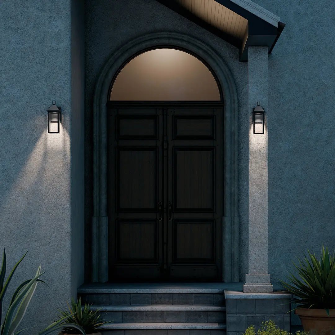 KICHLER-59157BKDSKichler Prin 59157 14" Outdoor Wall Light