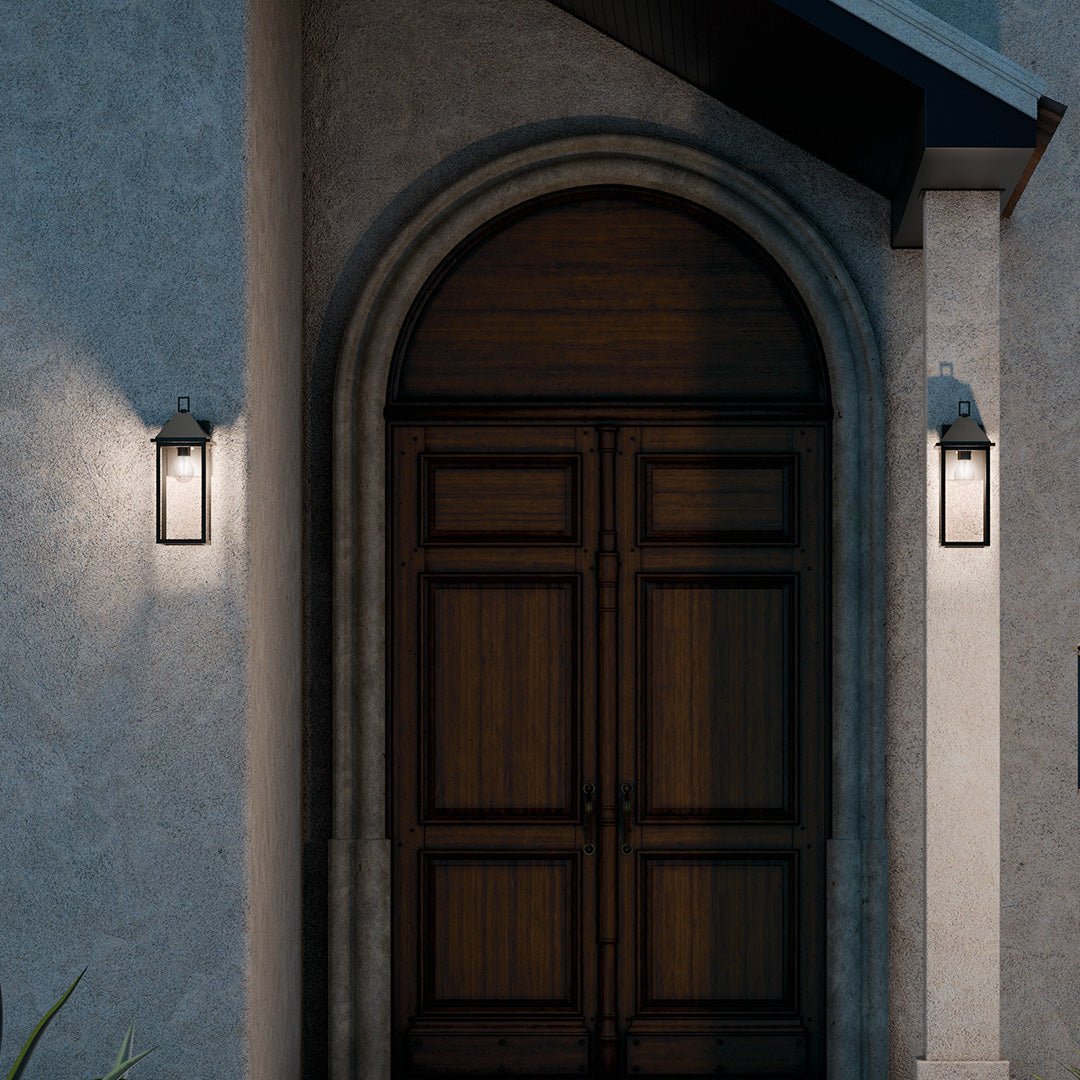 KICHLER-59158BKDSKichler Prin 59158 16" Outdoor Wall Light