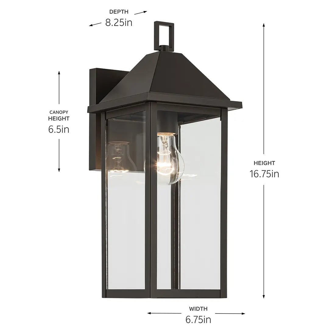 KICHLER-59158OZKichler Prin 59158 16" Outdoor Wall Light