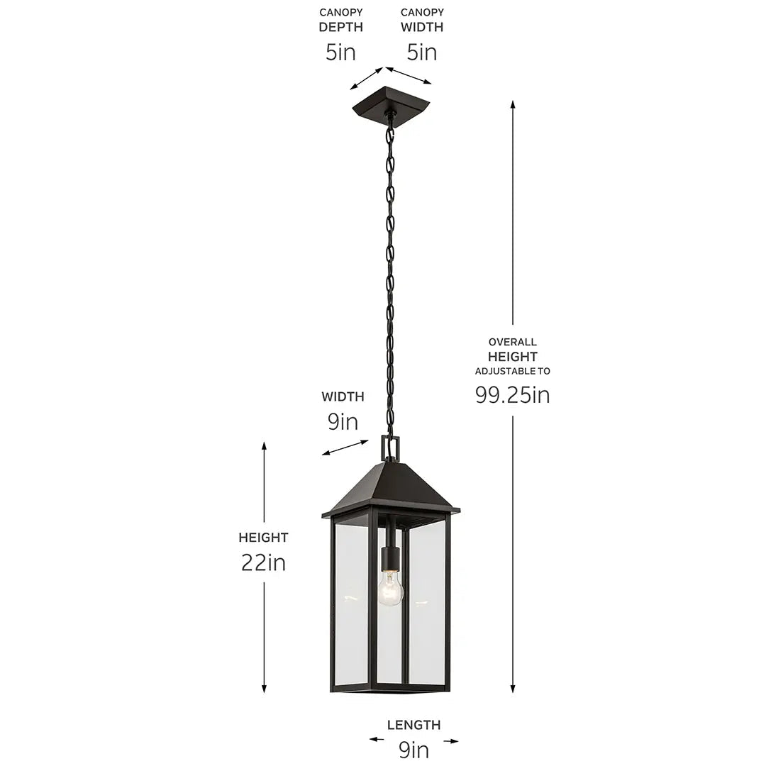 KICHLER-59160OZKichler Prin 59160 22" Outdoor Hanging Light