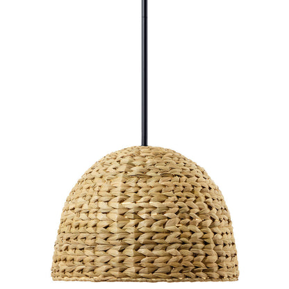KICHLER-44399BKKICHLER Raffiana 14" 1-Light Pendant with Frosted Glass