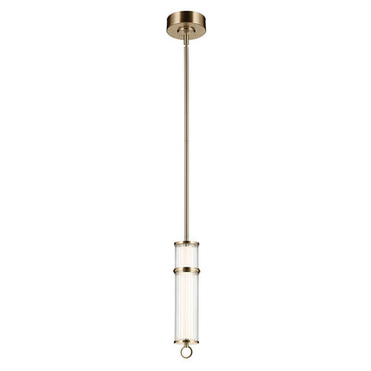 KICHLER-52755PNLEDKICHLER Riven 15.5 Inch LED 1 Light Pendant with Clear Glass 30K