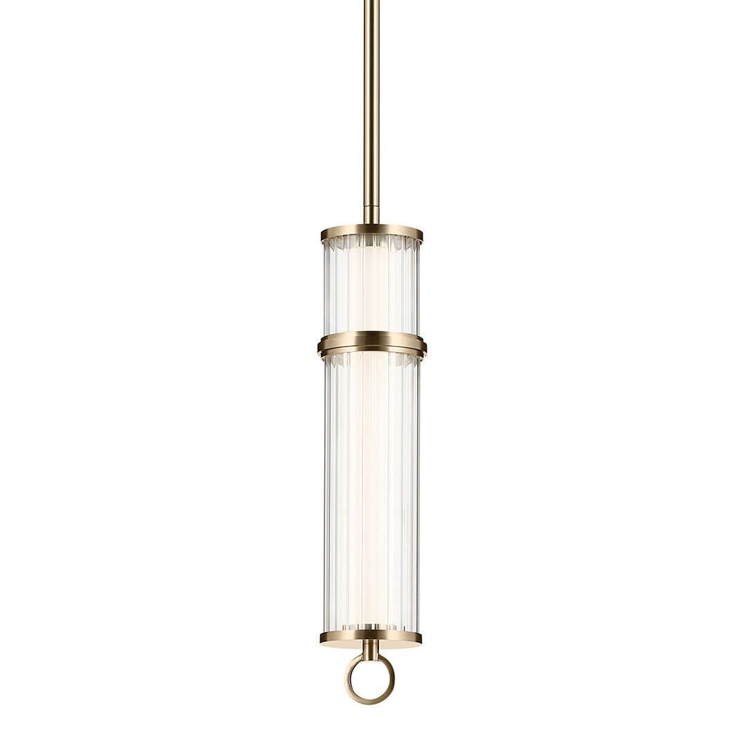 KICHLER-52755CPZLEDKICHLER Riven 15.5 Inch LED 1 Light Pendant with Clear Glass 30K