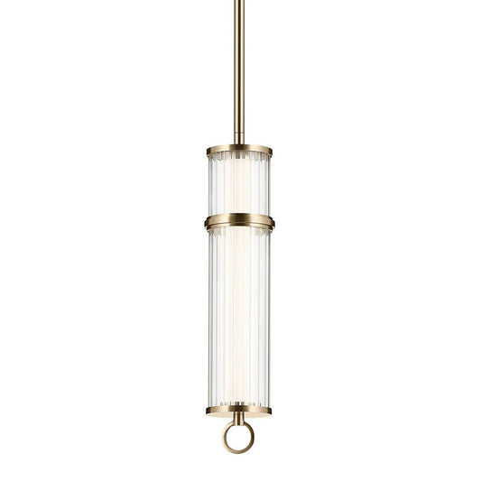KICHLER-52755CPZLEDKICHLER Riven 15.5 Inch LED 1 Light Pendant with Clear Glass 30K