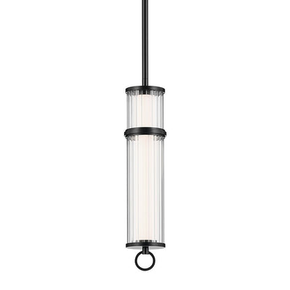 KICHLER-52755BKLEDKICHLER Riven 15.5 Inch LED 1 Light Pendant with Clear Glass 30K