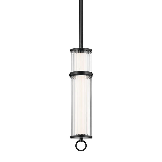 KICHLER-52755BKLEDKICHLER Riven 15.5 Inch LED 1 Light Pendant with Clear Glass 30K