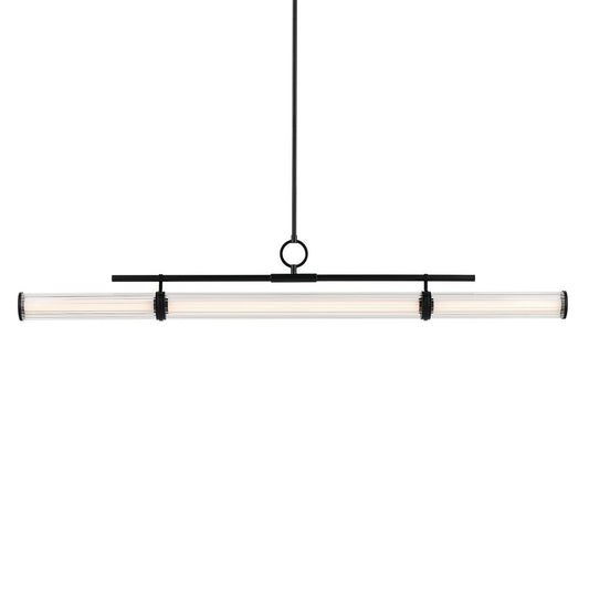 KICHLER-52754BKLEDKICHLER Riven 52754 45W LED 60.25" Linear Chandelier 30K