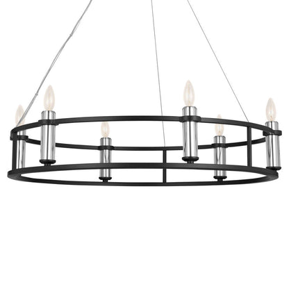KICHLER-52490BKKICHLER Rosalind 52490 33.25" 6-Light Chandelier