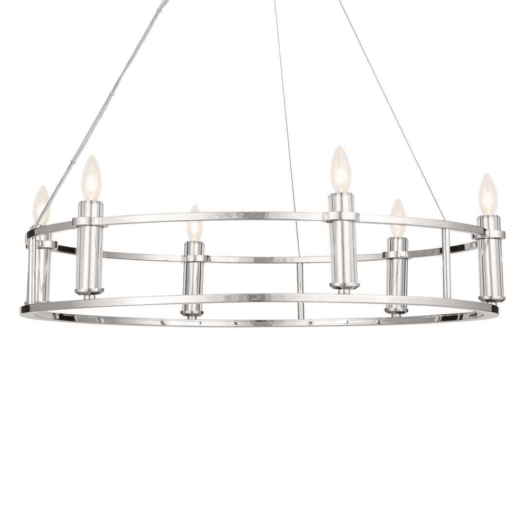 KICHLER-52490PNKICHLER Rosalind 52490 33.25" 6-Light Chandelier
