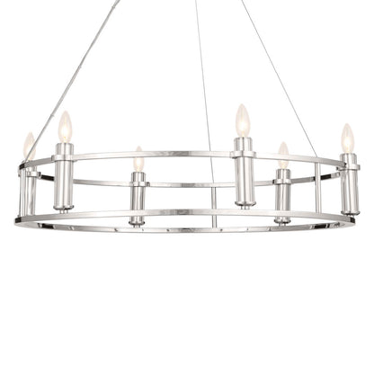 KICHLER-52490PNKICHLER Rosalind 52490 33.25" 6-Light Chandelier