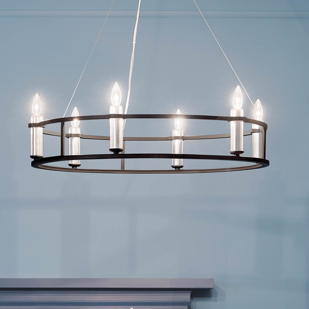 KICHLER-52490PNKICHLER Rosalind 52490 33.25" 6-Light Chandelier