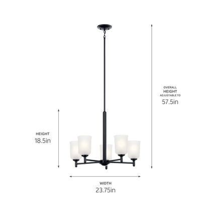 KICHLER-43671OZCLRKICHLER Shailene 43671 23.75" 5-Light Chandelier