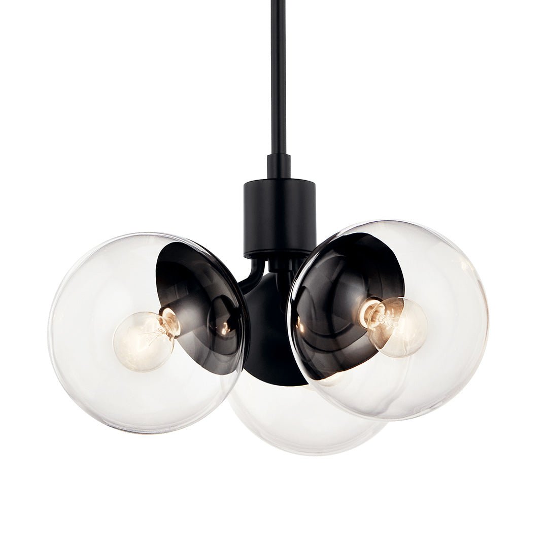 KICHLER-52700BKCLRKICHLER Silvarious 52700 16.5" 3-Light Chandelier
