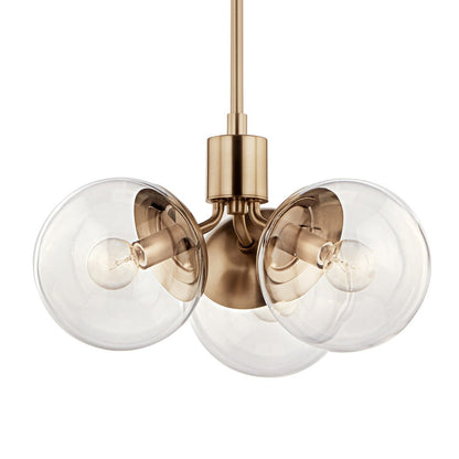 KICHLER-52700CPZCLRKICHLER Silvarious 52700 16.5" 3-Light Chandelier