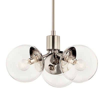 KICHLER-52700PNCLRKICHLER Silvarious 52700 16.5" 3-Light Chandelier